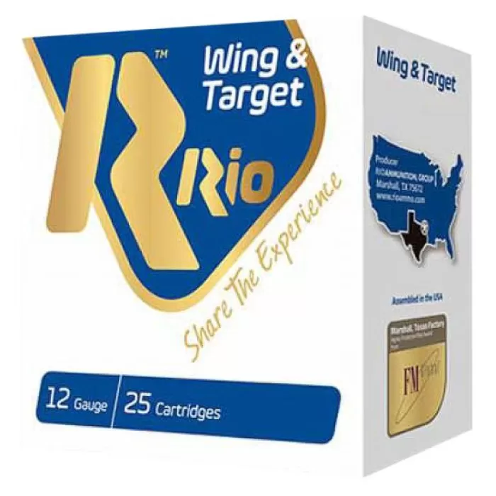Rio Ammunition Wing & Target, Rio Wt2875 12 2.75 1oz Wing/trgt 25/10 Rio Ammunition Wing & Target, Rio Wt2875 12 2.75 1oz Wing/trgt 25/10