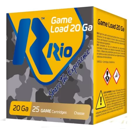 Rio Ammunition RC208 Game Load  20 Gauge 2.75 1 oz 8 Shot 25 Per Box 10 UPC: 8435101623346