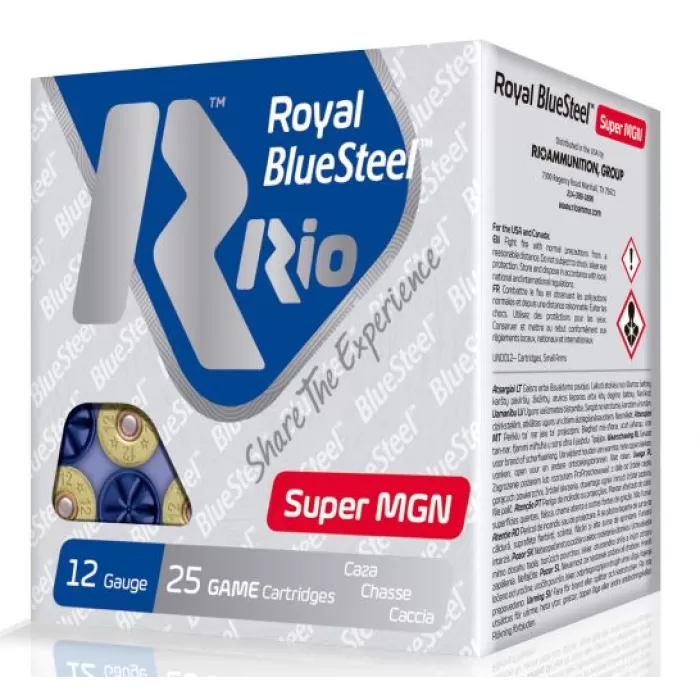 RIO Royal/BlueSteel 3.5" 12 Gauge Ammo 2, 25 Rounds - RBSSM402 RIO Royal/BlueSteel 3.5" 12 Gauge Ammo 2, 25 Rounds - RBSSM402