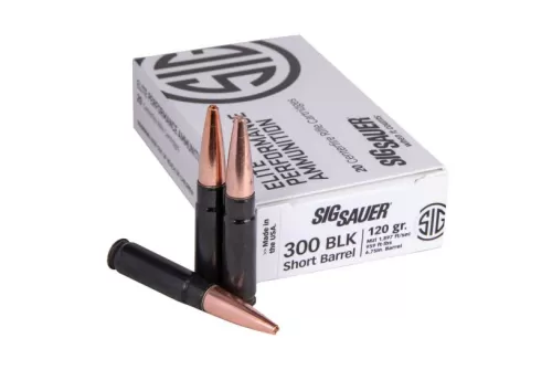 Sig Sauer Elite Hunting 120 gr Copper Solid .300 Blackout Ammo, 20/box - E300H1SBR20