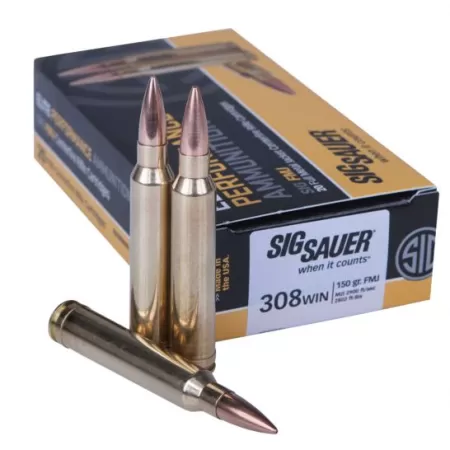 Sig Sauer Elite Ball 150 gr Full Metal Jacket .308 Win Ammo, 20/box - E308B120