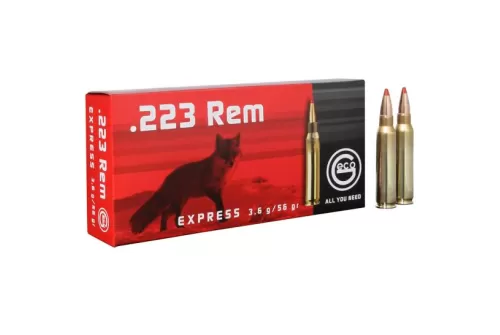 Geco Express 56 gr Express Tip .223 Rem Ammo, 20/box - 283340020
