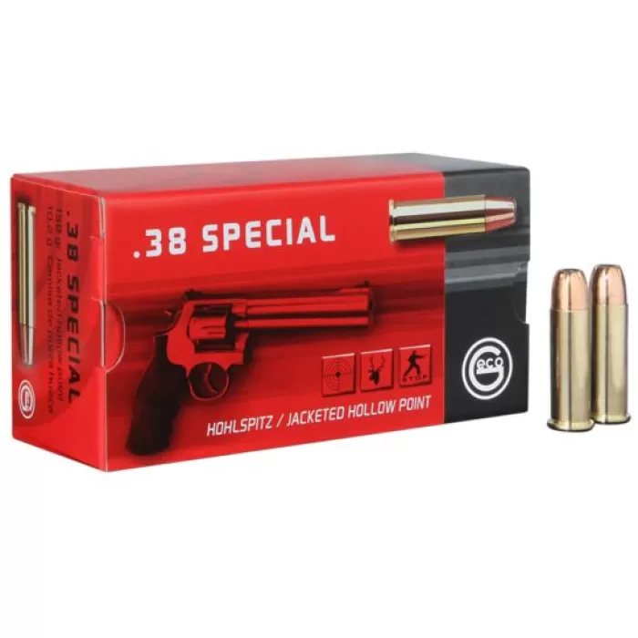 Geco 158 gr Jacketed Hollow Point .38 Spl Ammo, 50/box - 271740050