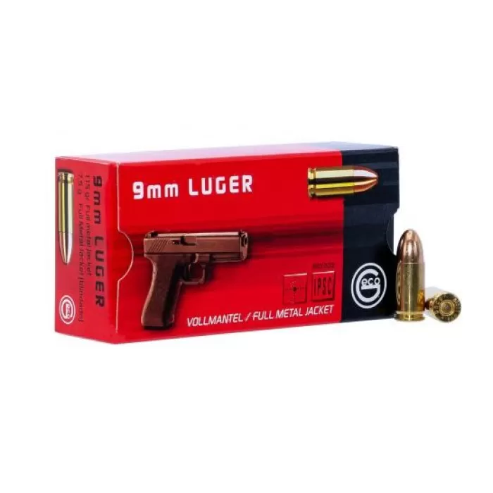 GECO Pistol 9mm 115gr, FMJ, 50rd Box