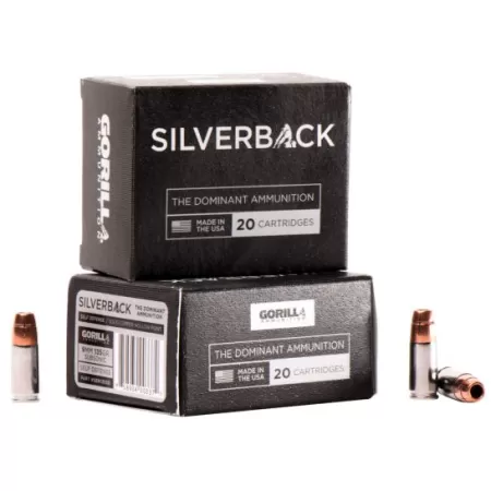 Gorilla Ammunition Silverback 135 gr Solid Copper Hollow Point 9mm Ammo, 20/box - SB9135SD