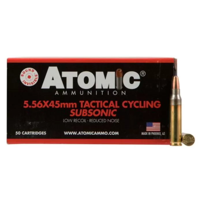 Atomic Rifle, Atomic 00408 5.56 112 Cycling Tac Sub 50rds Atomic Rifle, Atomic 00408 5.56 112 Cycling Tac Sub 50rds