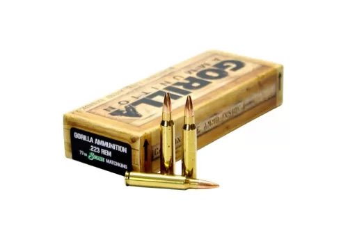 Gorilla Ammunition 77 gr Sierra MatchKing .223 Rem Ammo, 20/box - GA22377SMK