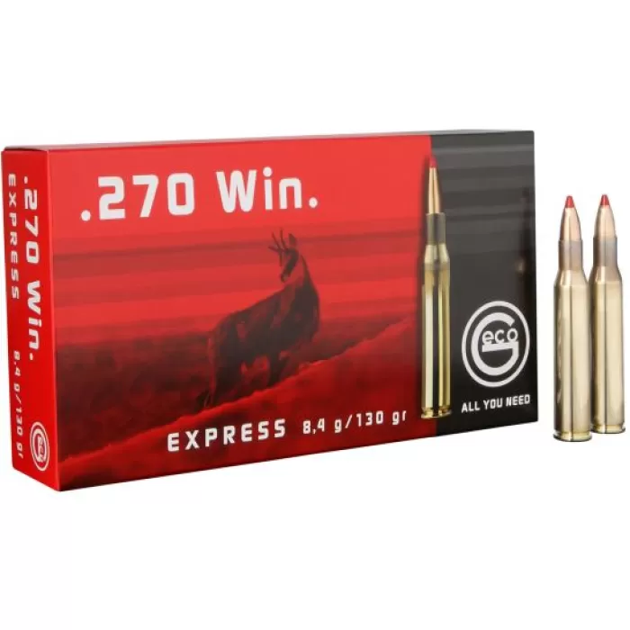 Geco Express 130 gr Express Tip .270 Win Ammo, 20/box - 283640020 Geco Express 130 gr Express Tip .270 Win Ammo, 20/box - 283640020
