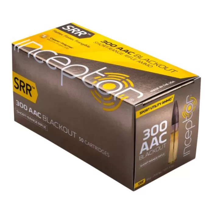 Inceptor Sport Utility 88 gr SRR .300 Blackout Ammo, 50/box - 300SRRBLK50