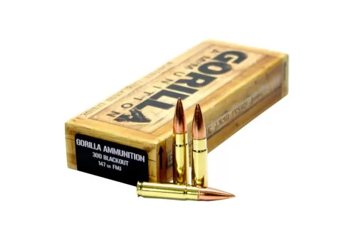 Gorilla Ammunition Troop 147 gr Full Metal Jacket .300 Blackout Ammo, 20/box - GA300147FMJ