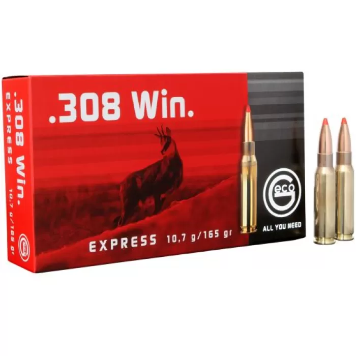 Geco Express 165 Grain .308 Win Ammo Express Tip, 20/box - 280440020 Geco Express 165 Grain .308 Win Ammo Express Tip, 20/box - 280440020