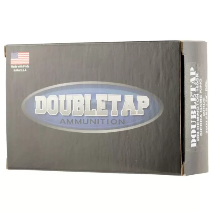 DoubleTap Ammunition DT Longrange 160 gr Sierra GameKing .280 Rem Ammo, 20/box - 280R160GK DoubleTap Ammunition DT Longrange 160 gr Sierra GameKing .280 Rem Ammo, 20/box - 280R160GK