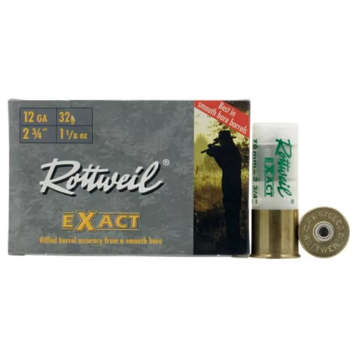 Rottweil Exact 2.75" 12 Gauge Ammo, 5/box - 246940005