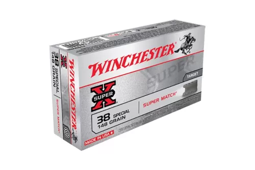 Winchester Ammunition Super-X 148 gr Lead Wad Cutter .38 Spl Ammo, 50/box - X38SMRP