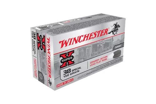 Winchester Ammunition USA 158 gr Lead Flat Nose .38 Spl Ammo, 50/box - USA38CB