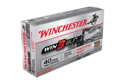 Winchester Ammunition Super-X 180 gr Jacketed Flat Point .40 S&W Ammo, 50/box - X40TG