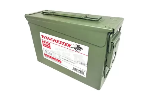 Winchester Ammunition USA 165 gr Full Metal Jacket .40 S&W Ammo, 500/box - USA40AC