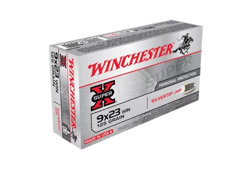 Winchester Ammunition Super-X 125 gr Silvertip Jacketed Hollow Point 9x23mm Win Ammo, 50/box - X923W