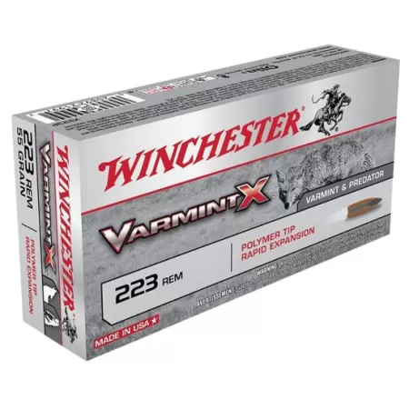 Winchester Ammunition Varmint-X 38 gr Zinc Core Lead Free Rapid Expansion .223 Rem Ammo, 20/box - X223PLF