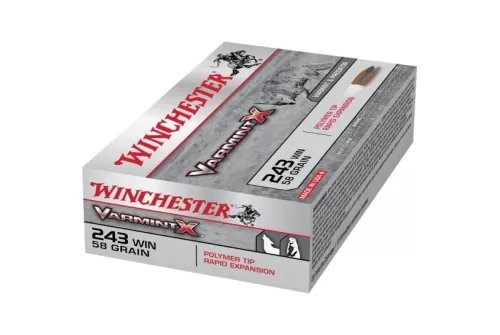 Winchester Ammunition Varmint-X 58 gr Rapid Expansion .243 Win Ammo, 40/box - X243PXL