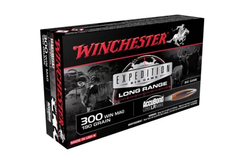Winchester Ammunition Expedition Big Game Long Range 190 gr Accubond LR .300 Win Mag Ammo, 20/box - S300LR