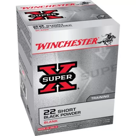 Winchester Ammunition Super-X Blank Black Powder .22 Short Ammo, 50/box - X22SB