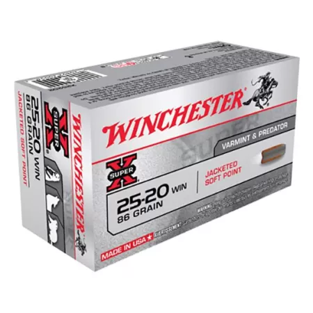SUPER-X AMMO 25-20 WINCHESTER 86GR SP