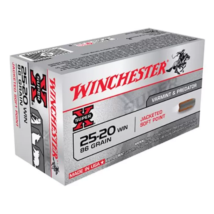 SUPER-X AMMO 25-20 WINCHESTER 86GR SP
