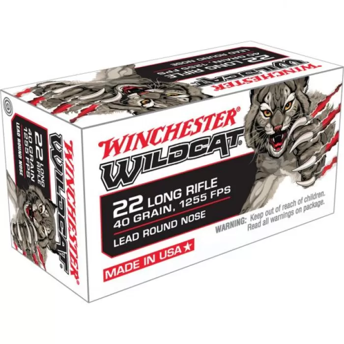 Winchester Wildcat .22 LR 40gr Lead Round Nose 50