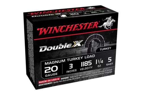 Winchester Ammunition Double X Magnum 3" 20 Gauge Ammo 5, 10/box - X203XCT5