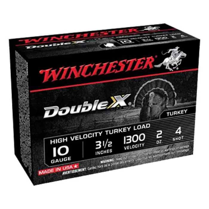 Winchester Ammunition Double X 3.5" 10 Gauge Ammo 4, 10/box - STH104