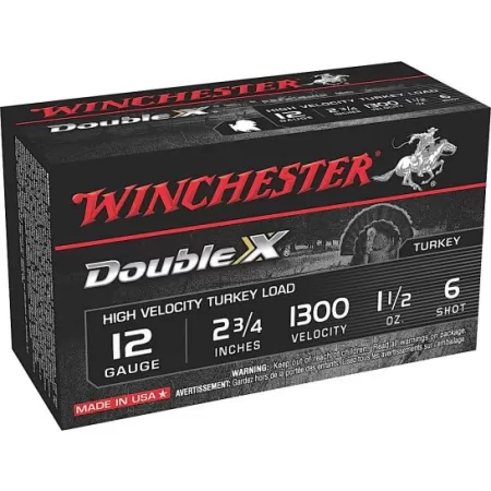 Winchester Ammunition Double X 2.75" 12 Gauge Ammo 6, 10/box - STH126