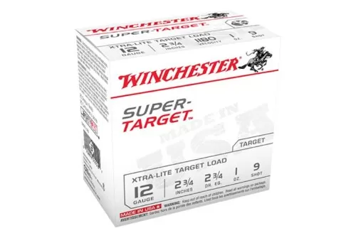 Winchester Ammunition Super Target Xtra-Lite 2.75" 12 Gauge Ammo 9, 25/box - TRGTL129