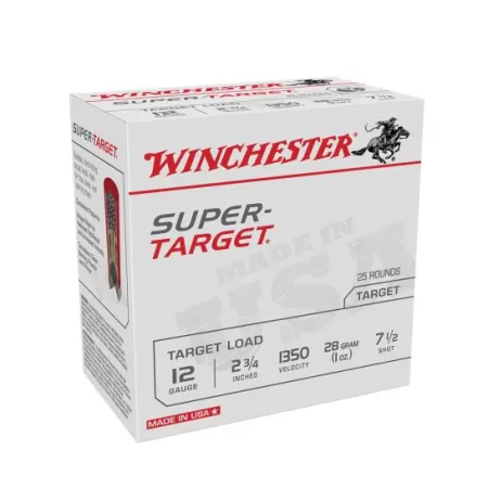 Winchester Ammunition Super Target 2.75" 12 Gauge Ammo 7-1/2 - TRGT13507