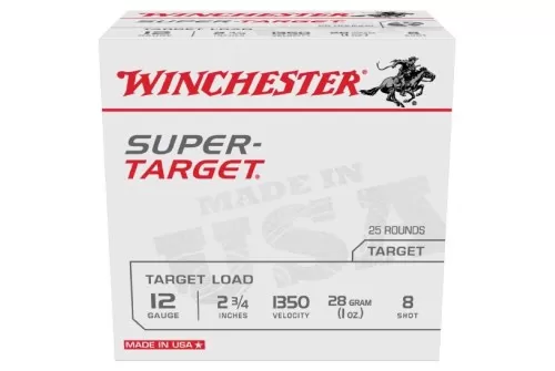 Winchester Ammunition Super Target 2.75" 12 Gauge Ammo 8 - TRGT13508