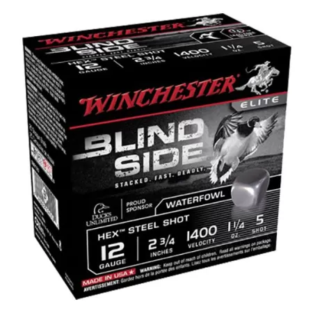 Winchester Ammunition Blindside 2.75" 12 Gauge Ammo 5, 25/box - SBS125