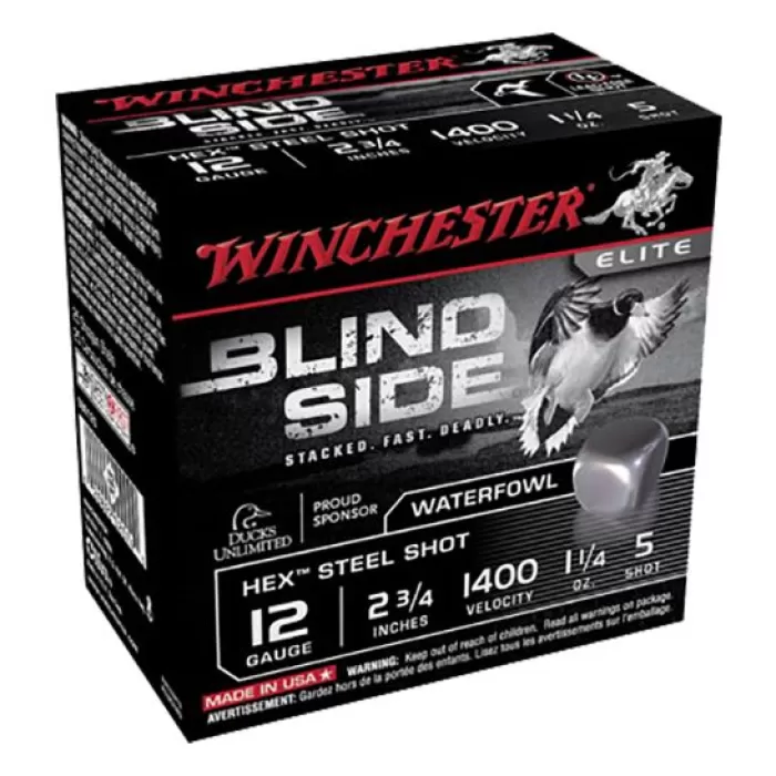 Winchester Ammunition Blindside 2.75" 12 Gauge Ammo 5, 25/box - SBS125