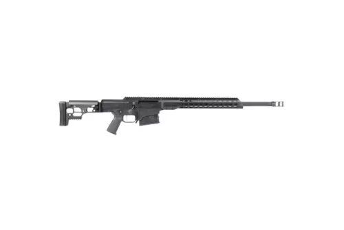 Barrett 14355 Mrad  Bolt 338 Lapua Mag 24" Fluted 10+1 Adjustable Folding Right Side Black Synthetic Black Cerakote Receiver
