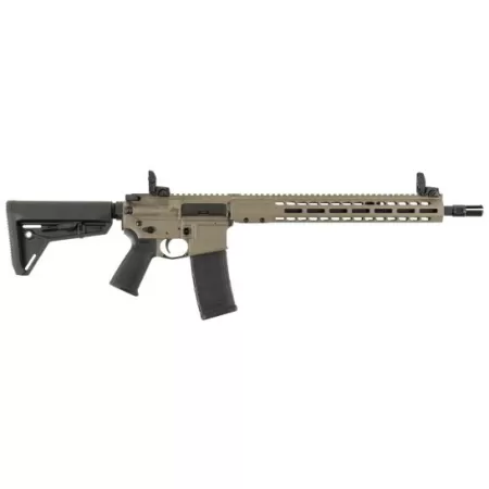Barrett 17123 Rec7 DI Carbine 5.56X45mm Nato 16" 30+1, Fde Rec, Black 6 Position Stock & Grip, Includes Flip-Up Sights