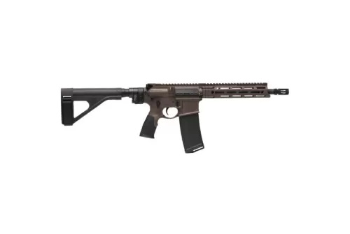 Daniel Defense DDM4 V7 P (Law Tactical) .300 Blackout Semi-Automatic AR Pistol, Cerakote Brown - 02-128-09263