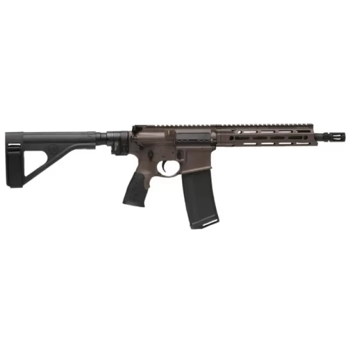 Daniel Defense DDM4 V7 P (Law Tactical) .300 Blackout Semi-Automatic AR Pistol, Cerakote Brown - 02-128-09263