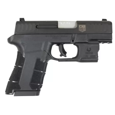 Diamondback Firearms AM2 Sub-Compact 9x19mm Pistol w/ Laser and Holster, Blk - DBAM29VLH