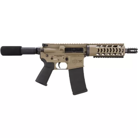 Diamondback Firearms DB15 .223 Rem/5.56 Semi-Automatic AR Pistol, 7", Cerakote FDE - DB15PFDE7