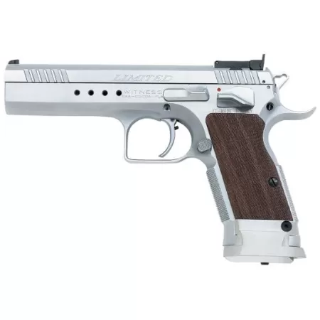 EAA Corp Tanfoglio Witness Elite Limited .45 ACP Pistol, Chrome - 600340