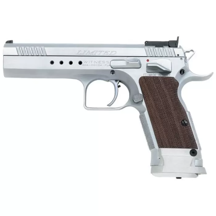 EAA Corp Tanfoglio Witness Elite Limited .45 ACP Pistol, Chrome - 600340