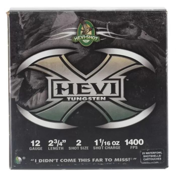 Hevi-Shot Hevi-X 2.75" 12 Gauge Ammo 2, 25/box - 50272 Hevi-Shot Hevi-X 2.75" 12 Gauge Ammo 2, 25/box - 50272