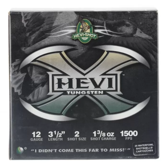 Hevi-Shot Hevi-X 3.5" 12 Gauge Ammo 2, 25/box - 50352 Hevi-Shot Hevi-X 3.5" 12 Gauge Ammo 2, 25/box - 50352