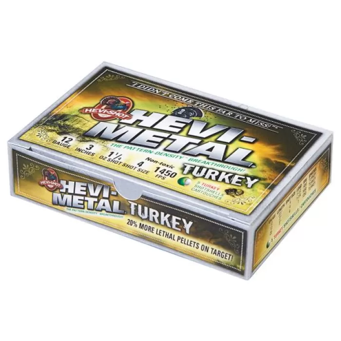 Hevi-Shot Hevi-Metal Turkey 3.5" 12 Gauge Ammo 4, 6, 5/box - 33345 Hevi-Shot Hevi-Metal Turkey 3.5" 12 Gauge Ammo 4, 6, 5/box - 33345