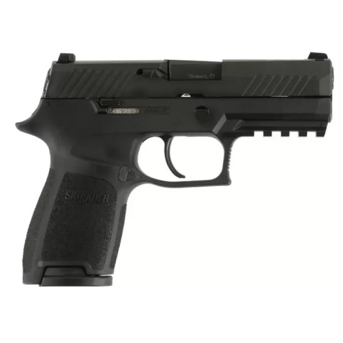 Sig Sauer P320 Nitron Compact 9mm Semi-Automatic Pistol, Blk - 320C-9-B-10