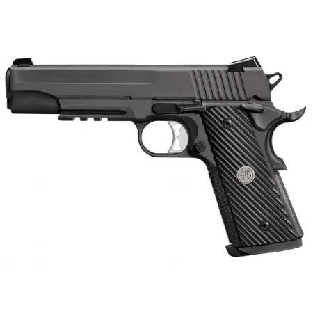 Sig Sauer 1911 Tacops Full-Size 10mm Semi-Automatic Pistol, Black Nitron - 1911R-10-TACOPS